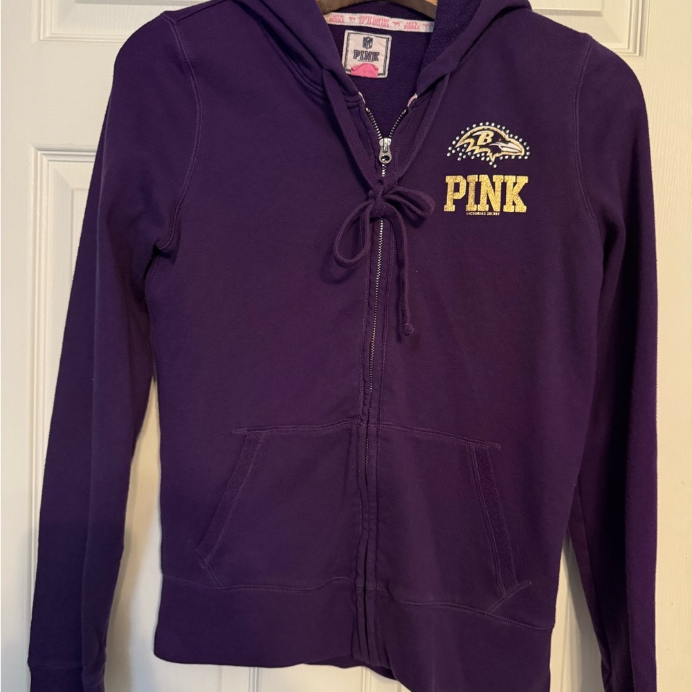 Purple PINK Hoodie with Logo